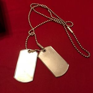 ✴️Authentic Gucci Dog Tags and chain